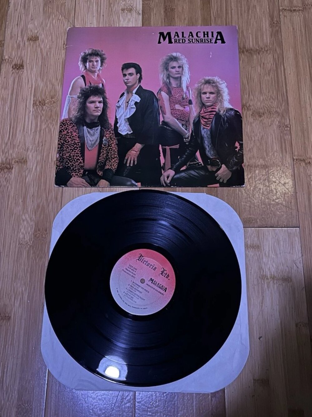 Malachia Red Sunrise 1987 Victoria Ltd LP Christian Metal Vinyl Record
